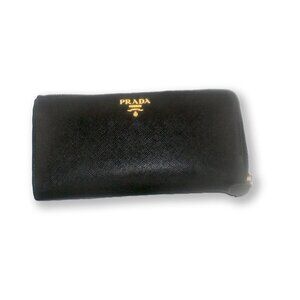 Prada Saffiano Leather Zip-Around Wallet